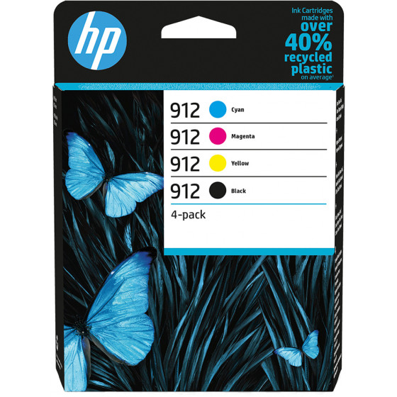 HP ������ Inkjet 912 4-Pack CMYK - (6ZC74AE)