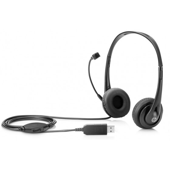 HP Stereo USB Headset - (T1A67AA)