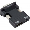 POWERTECH ���������� HDMI F �� VGA M �� audio ����� - (CAB-H120)