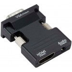 POWERTECH ���������� HDMI F �� VGA M �� audio ����� - (CAB-H120)