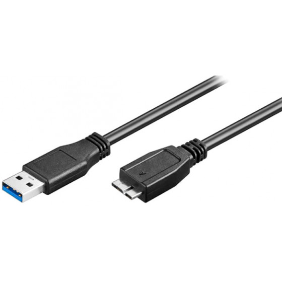 POWERTECH ������� USB 3.0 �� USB Micro-B 0.5m ����� - (CAB-U142)
