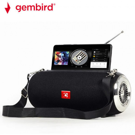 GEMBIRD PORTABLE BLUETOOTH SPEAKER WITH ANTENNA BLACK - (SPK-BT-17)