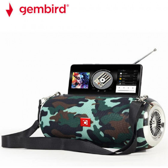 GEMBIRD PORTABLE BLUETOOTH SPEAKER WITH ANTENNA CAMO - (SPK-BT-17-CM)