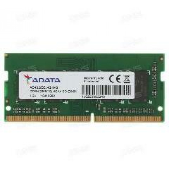 ADATA RAM SODIMM 4GB DDR4 2666MHz CL19 SINGLE TRAY - (AD4S26664G19-SGN)