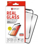 DISPLEX REAL GLASS 3D FULL GLUE IPHONE X / XS / 11 PRO black WITH APPLICATOR - (01143)