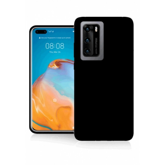 FONEX TPU CASE 0.6mm HUAWEI P40 black backcover - (BLK1447B)