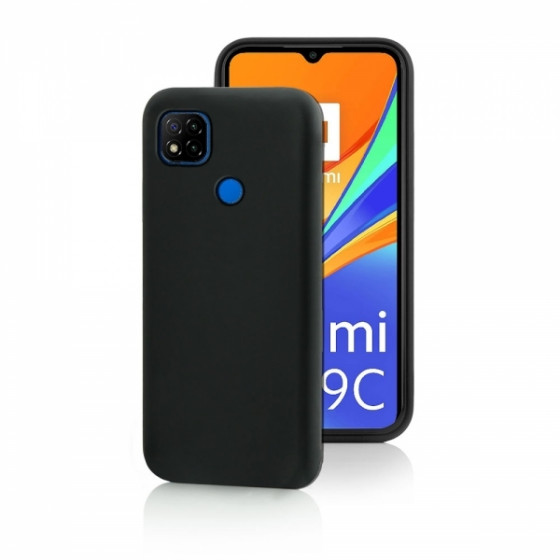 FONEX TPU CASE 0.6mm XIAOMI REDMI 9C black backcover - (BLK1503B)