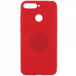 SENSO RUBBER HUAWEI Y6 PRIME 2018 / HONOR 7A red backcover - (SERHY6P18R)