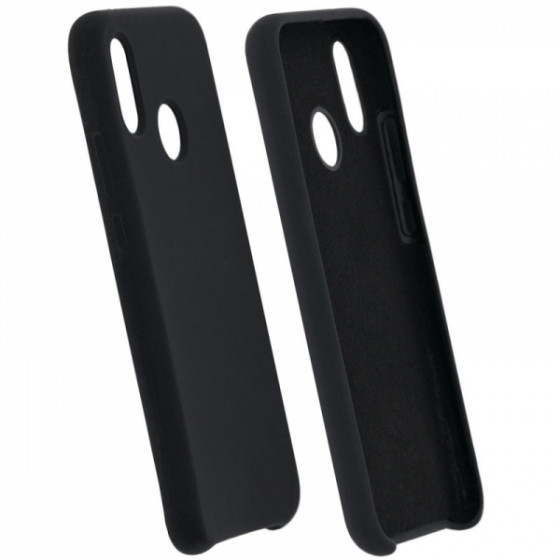 SENSO SMOOTH IPHONE XS MAX black backcover with hole - (SENSMIPXSMB)