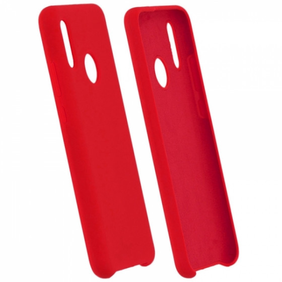 SENSO SMOOTH IPHONE XS MAX red backcover with hole - (SENSMIPXSMR)