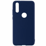 SENSO SOFT TOUCH IPHONE XS MAX blue WITH HOLE backcover - (SESTIP9PBLH)