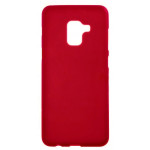 SENSO SOFT TOUCH SAMSUNG A5 2018 / A8 2018 red backcover - (SESTSAMA518R)