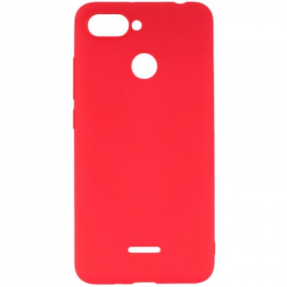 SENSO SOFT TOUCH XIAOMI REDMI 6 red backcover - (SESTXIAR6R)