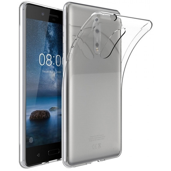 SENSO TPU 0.3 NOKIA 8 trans backcover - (SENOK8TR)