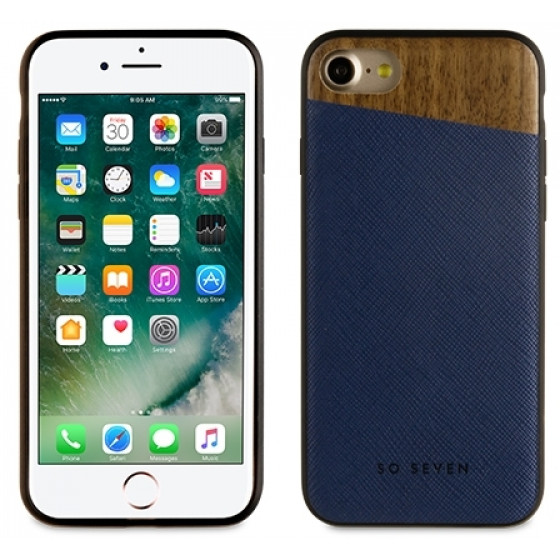 SO SEVEN DANDY WOOD IPHONE 7 / 8 / SE 2020 blue backcover - (SVNCSCABLIP7)