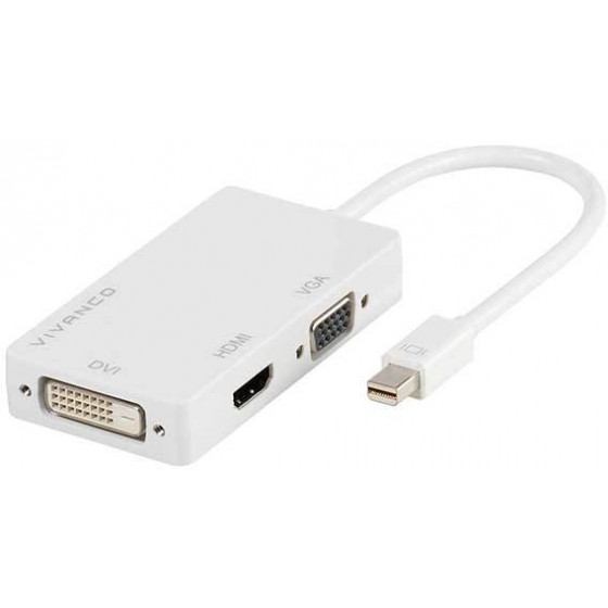VIVANCO ADAPTER HDMI DVI VGA MINI DISPLAYPORT - (45283)