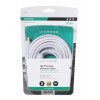 VIVANCO ANTENNA CABLE 10m COAX PLUG-COAX SOCKET FERRITE 110 dB white - (48514)