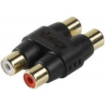 VIVANCO AUDIO ADAPTER 2X RCA TO 2X RCA black - (46102)