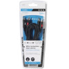 VIVANCO AUDIO CONNECTION CABLE 2X RCA TO 2X RCA 2.5m black - (46013)