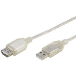 VIVANCO BULK EXTENTION USB A to USB A 1.8m transparent - (25414)