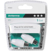 VIVANCO COAX PLUG SET FOR AERIAL white - (48002)