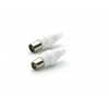VIVANCO COAX PLUG SET FOR ANTENNA white - (48500)