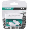 VIVANCO COAX PLUG SET FOR ANTENNA white - (48500)