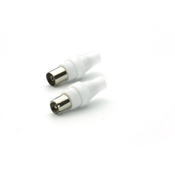 VIVANCO COAX PLUG SET FOR ANTENNA white - (48500)