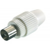 VIVANCO COAX PLUG white - (48000)