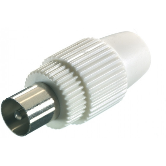 VIVANCO COAX PLUG white - (48000)