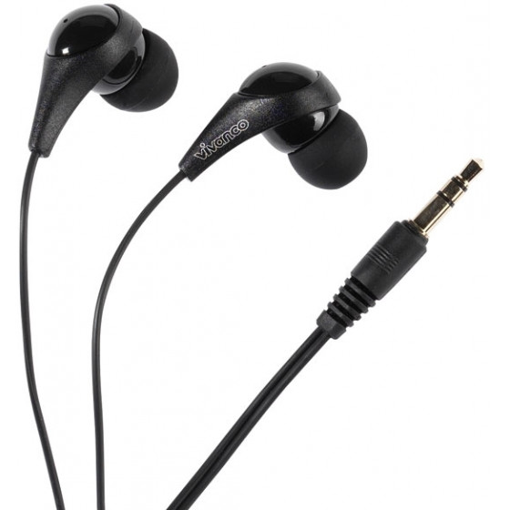 VIVANCO FUSION EARPHONES 1.2m black - (26773)