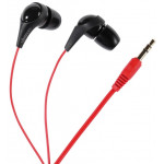 VIVANCO FUSION EARPHONES 1.2m black red - (26773A)