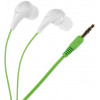 VIVANCO FUSION EARPHONES 1.2m white green - (26773B)