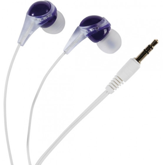 VIVANCO FUSION EARPHONES 1.2m white purple - (26773C)