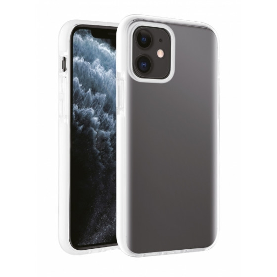 VIVANCO ROCK SOLID CASE IPHONE 12 / 12 PRO white transparent backcover - (62131)