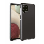 VIVANCO ROCK SOLID COVER CASE SAMSUNG A12 transparent black backcover - (62459)