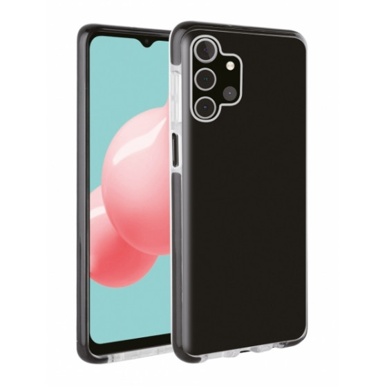 VIVANCO ROCK SOLID COVER CASE SAMSUNG A32 5G transparent black backcover - (62450)
