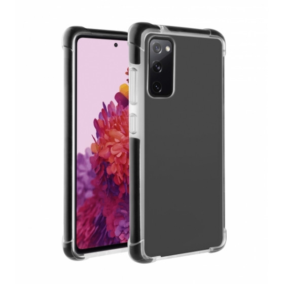 VIVANCO ROCK SOLID COVER CASE SAMSUNG S20 FE 5G transparent black backcover - (62257)