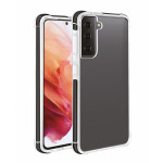 VIVANCO ROCK SOLID COVER CASE SAMSUNG S21 transparent black backcover - (62388)