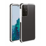 VIVANCO ROCK SOLID COVER CASE SAMSUNG S21 ULTRA transparent black backcover - (62414)