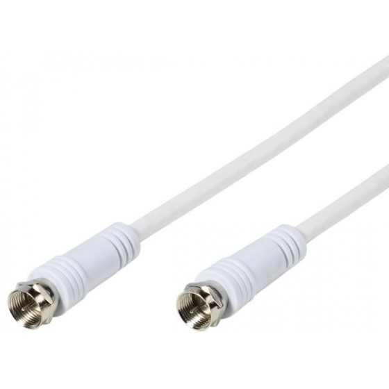 VIVANCO SAT CONNECTION CABLE F PLUG 3m white - (48111)