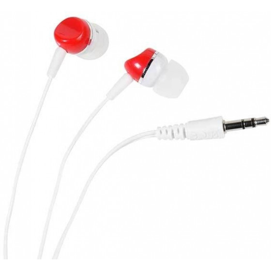 VIVANCO SR3 BUDS STEREO EARPHONES red white - (34886)