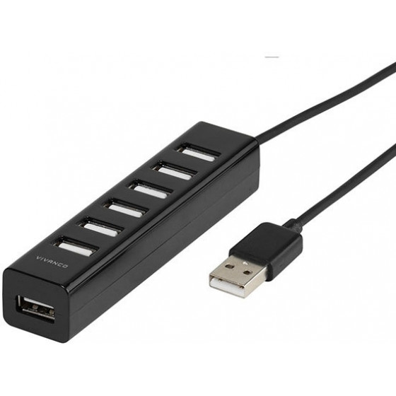 VIVANCO USB 2.0 HUB 7 PORTS 2A - (36661)