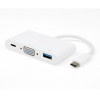 VIVANCO USB TYPE C 3 in 1 ADAPTER VGA / HUB / CHARGING - (34294)