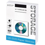 VIVANCO �������� ����� CD 100pcs white - (31710)