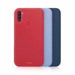 FONEX RAINBOW 3 PACK TPU CASE 0.6mm SAMSUNG A12 Light blue / Red / Blue backcover - (RBW1539C)