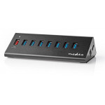 NEDIS USB Hub 8-Port QC3.0 USB 3.2 Gen1 - (UHUBUP3810BK)