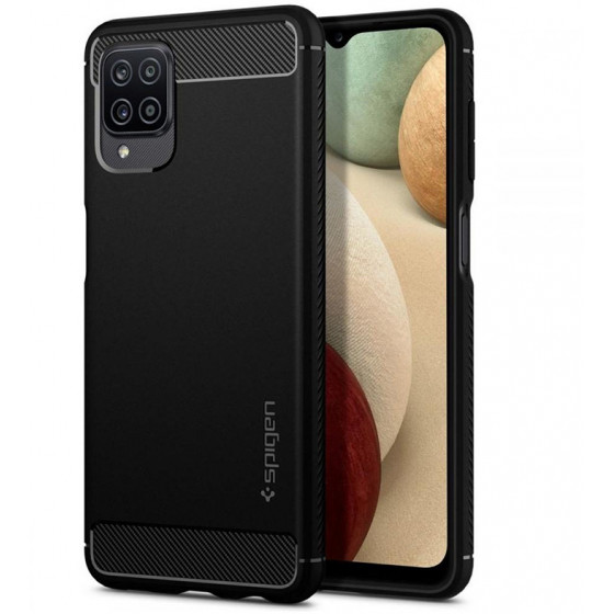 Spigen Rugged Armor Galaxy A12 Matte Black - (ACS02786)