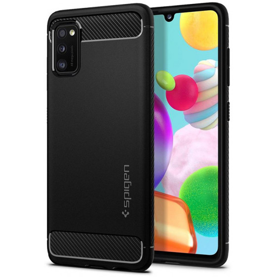 Spigen Rugged Armor Galaxy A41 Matte Black - (ACS00875)