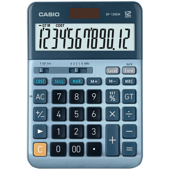 CASIO 12-DIGIT CALCULATOR - (DF-120EM)